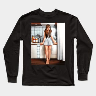 Coffee at Kitchen Long Sleeve T-Shirt